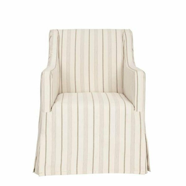 Safavieh Stella Slipcover Beige Living Room Chair MCR4542A